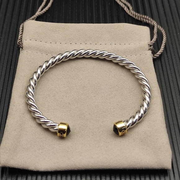 David Yurman Jewelry - David Yurman Silver Open Cable Cuff Bracelet